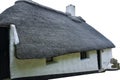 Traditional stone cottage with reed  roof Royalty Free Stock Photo