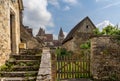 Traditional stone country houses in the quaint French village of Carennac Royalty Free Stock Photo