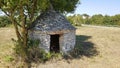 Traditional stone hut structure entrance - Istrian Kazun Royalty Free Stock Photo