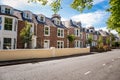 Traditional stone terraced houses and blue sky on a sunny summer day Royalty Free Stock Photo