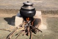 Traditional Stove Or Chulha In Himachal Pradesh India