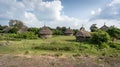 Traditional straw huts in the Omo Valley of Ethiopia