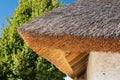 Traditional straw roof on house, Zaporozhian Sich