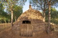 Traditional straw spanish hut. Chock of Tio Cajorro in El Granado, Spain