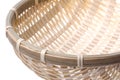 Traditional Straw Weaved Basket Isolated Royalty Free Stock Photo