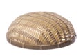 Traditional Straw Weaved Basket Isolated Royalty Free Stock Photo