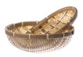 Traditional Straw Weaved Baskets Isolated Royalty Free Stock Photo