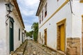 Traditional street in the historic city of Paraty Royalty Free Stock Photo