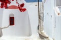 Traditional street of Mykonos island in Greece Royalty Free Stock Photo