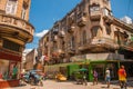 Traditional street with old classic houses. Havana. Cuba