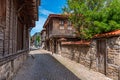 Traditional street in the old town of Sozopol, Bulgaria