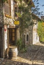 Traditional street restaurant at medieval village Perouges 1