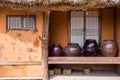 Traditional style hut in a park in Seoul Royalty Free Stock Photo