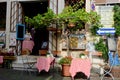 Pretty traditional Italian restaurant in Asolo Italy Royalty Free Stock Photo