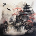 Traditional Sumi-e Painting