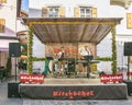 Traditional summer party in the historical center of Kitzbuhel