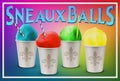 Traditional Summer time Spring Snow Balls New Orleans Louisiana Royalty Free Stock Photo