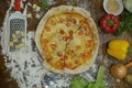 Traditional Supreme Italian Pizza with Mozzarella Cheese