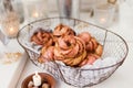 Traditional Swedish cardamom sweet buns Royalty Free Stock Photo