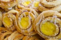 Traditional sweet pastry from Scandinavia, Norwegian Vanilla Buns, SkolebrÃÂ¸d spiral, Skillingsbol