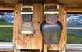 Traditional Swiss cowbells Royalty Free Stock Photo