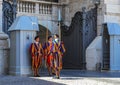 Traditional Swiss guards