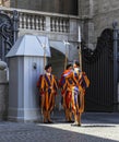 Traditional Swiss guards