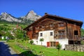 Traditional swiss house in Schwyz, Switzerland Royalty Free Stock Photo