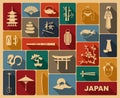 Japan icons. Vector illustration