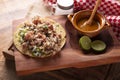 Traditional Taco de Carnitas Royalty Free Stock Photo