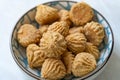 Traditional Talkan Cookies made Roasted Chickpeas