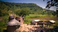 Traditional Tammari people village of Tamberma at Koutammakou, the Land of the Batammariba, Kara region, Togo