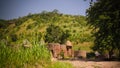 Traditional Tammari people village of Tamberma at Koutammakou, the Land of the Batammariba, Kara region, Togo