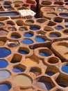 Traditional tannery in Fez Medina, Morocco Royalty Free Stock Photo