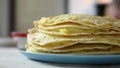 Traditional tatar dish - kistibiy - bannock filled with mashed potato