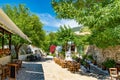 Traditional taverna in Agios Nikitas village, Lefkada Royalty Free Stock Photo