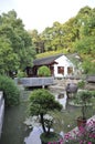 Tea Farm House garden design near Hangzhou Royalty Free Stock Photo