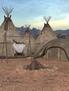 Traditional teepee village