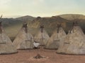 Traditional teepee village