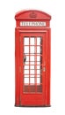 Traditional telephone booth in London, UK Royalty Free Stock Photo