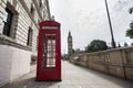 Traditional Telephone Post and Big Ben.