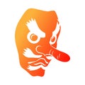 Traditional tengu mask icon Royalty Free Stock Photo