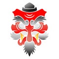 Traditional tengu mask icon Royalty Free Stock Photo