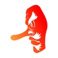 Traditional tengu mask icon Royalty Free Stock Photo