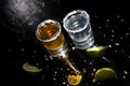 Traditional tequila shots Royalty Free Stock Photo