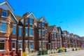 Traditional terraced houses at a street of Folkestone Royalty Free Stock Photo