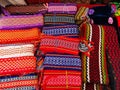 Traditional textile belt colorful - specifically romanian folk Royalty Free Stock Photo