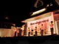 Traditional THAI dance greeting for market visitors on walking street, the CHIANG RAI NIGHT BAZAAR