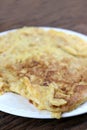 Traditional Thai omelet style.Thai food..