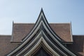 Traditional Thai house style roof . Royalty Free Stock Photo